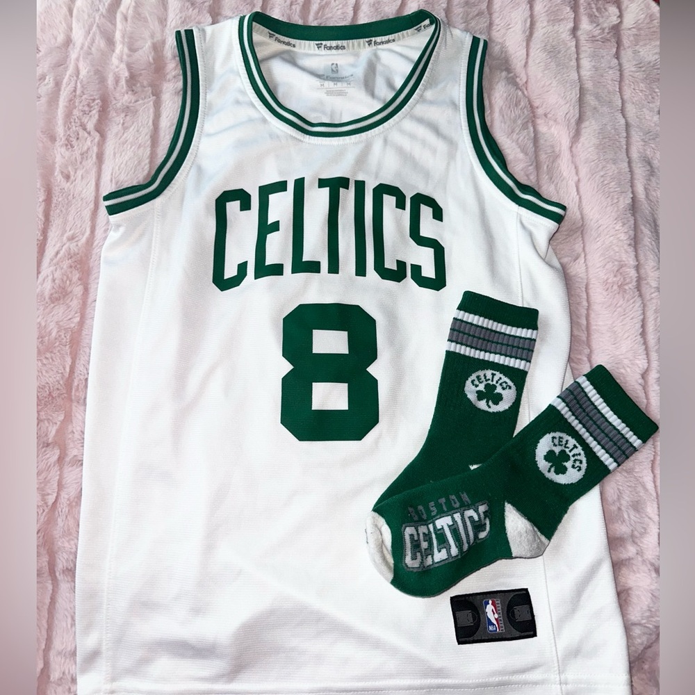 Celtics White and Green Jersey Set